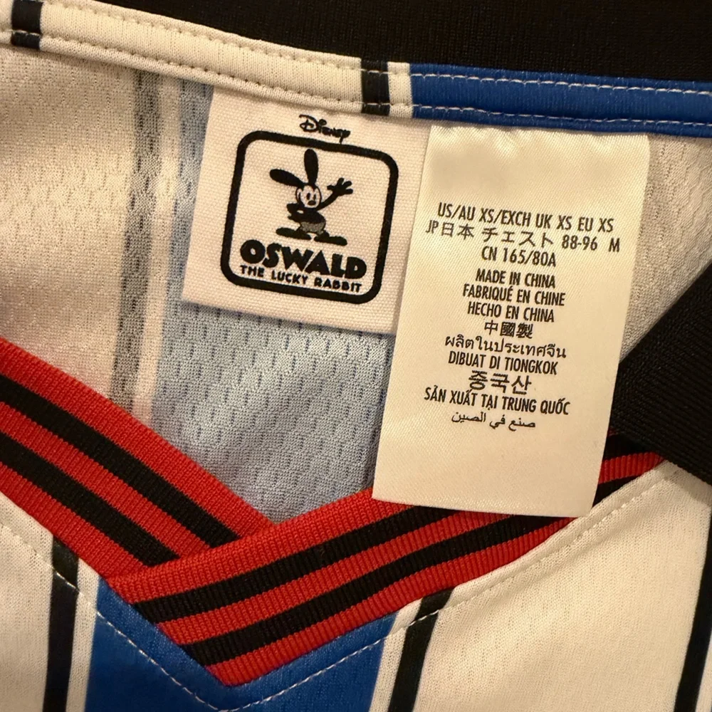 Disney Blue and White Striped Polo Shirt - Picture 2 of 6